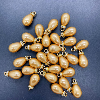 NOU 8 bucăți DIY 10x20mm multicolore mini perle acrilice pandantiv picături de apă margele farmec cercei ornamente piese de bijuterii