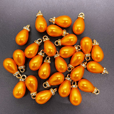 NOU 8 bucăți DIY 10x20mm multicolore mini perle acrilice pandantiv picături de apă margele farmec cercei ornamente piese de bijuterii