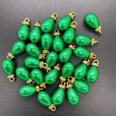 NOU 8 bucăți DIY 10x20mm multicolore mini perle acrilice pandantiv picături de apă margele farmec cercei ornamente piese de bijuterii