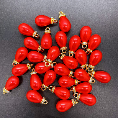 NOU 8 bucăți DIY 10x20mm multicolore mini perle acrilice pandantiv picături de apă margele farmec cercei ornamente piese de bijuterii