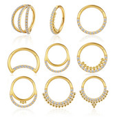 G23 titan perforare sept Cerceu inel pentru nas cu drapaj pentru corp Tragus Secțiune de balama piercing cercei tragus Bijuterii Daith Helix