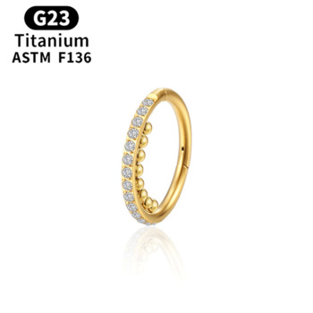 G23 Пункция на титаниева преграда Нос пръстен обръч с драпировка на тялото трагус Панта секция пиърсинг обеци за трагус Daith Helix Jewelry