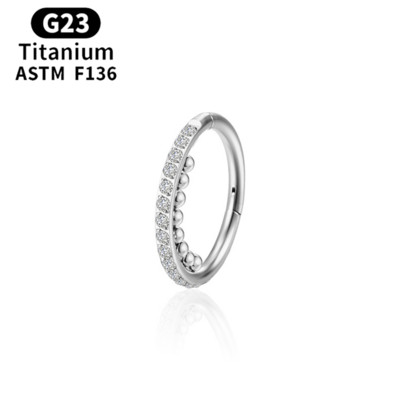 G23 titan perforare sept Cerceu inel pentru nas cu drapaj pentru corp Tragus Secțiune de balama piercing cercei tragus Bijuterii Daith Helix