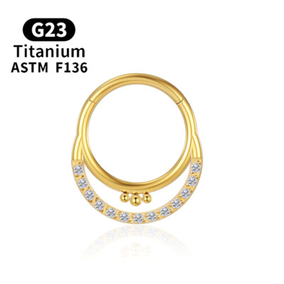 G23 titan perforare sept Cerceu inel pentru nas cu drapaj pentru corp Tragus Secțiune de balama piercing cercei tragus Bijuterii Daith Helix