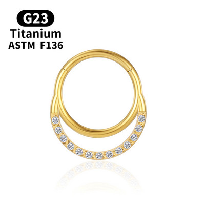 G23 titan perforare sept Cerceu inel pentru nas cu drapaj pentru corp Tragus Secțiune de balama piercing cercei tragus Bijuterii Daith Helix