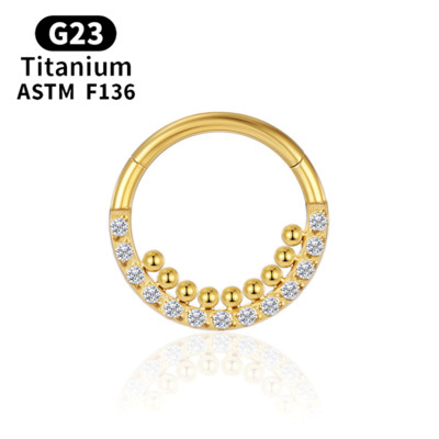 G23 titan perforare sept Cerceu inel pentru nas cu drapaj pentru corp Tragus Secțiune de balama piercing cercei tragus Bijuterii Daith Helix