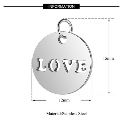 5 bucăți/lot 12 Horoscop Zodiac Breloc DIY Comerț cu ridicata Din oțel inoxidabil Harta lumii Frunze Pandantiv Palm Sun Hamsa Hand Connectors Charm