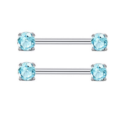 2 buc/lot Inele pentru mamelon Zircon 16mm Inel pentru piercing la sân din oțel inoxidabil Seturi de cercei pentru piercing Cartlidge Bijuterii pentru corp