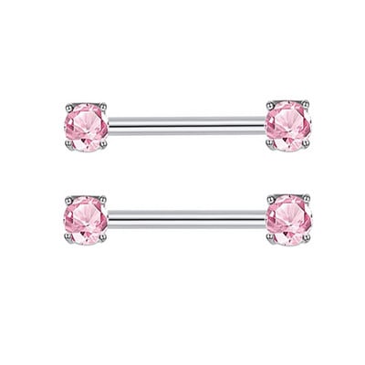 2 buc/lot Inele pentru mamelon Zircon 16mm Inel pentru piercing la sân din oțel inoxidabil Seturi de cercei pentru piercing Cartlidge Bijuterii pentru corp