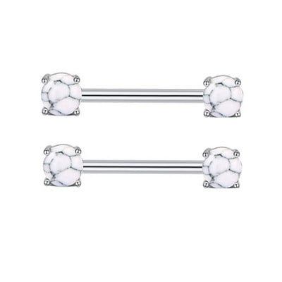 2 buc/lot Inele pentru mamelon Zircon 16mm Inel pentru piercing la sân din oțel inoxidabil Seturi de cercei pentru piercing Cartlidge Bijuterii pentru corp
