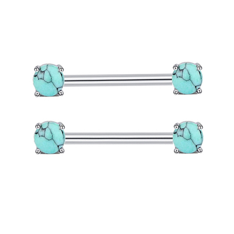 2 buc/lot Inele pentru mamelon Zircon 16mm Inel pentru piercing la sân din oțel inoxidabil Seturi de cercei pentru piercing Cartlidge Bijuterii pentru corp