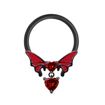 Red Butterfly Bellybutton gyűrű mellkas gyűrű orr piercing Industrail fülcsont köröm szív alakú mellbimbó piercing köldök ékszer