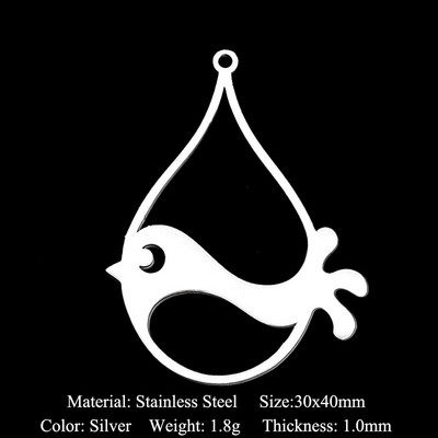 5db/tétel 316 rozsdamentes acél geometriai barkács fülbevaló medál nagykereskedés ékszer pillangó szárnyak gomba leletek nap