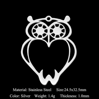 5db/tétel 316 rozsdamentes acél geometriai barkács fülbevaló medál nagykereskedés ékszer pillangó szárnyak gomba leletek nap