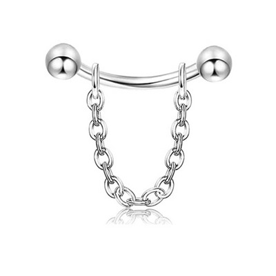 JIOROMY Tijă curbată Piercing pentru sprâncene Lanț Helix Piercing Ureche Piercing Nas Pod Piercing Bijuterii Nou Sosire 16G Body Piercing