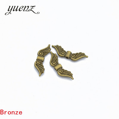 20 bucăți 6 culori argint tibetan aripi de înger margele distanțiere brelocuri pentru bijuterii bricolaj pandantiv accesorii