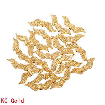 20 bucăți 6 culori argint tibetan aripi de înger margele distanțiere brelocuri pentru bijuterii bricolaj pandantiv accesorii