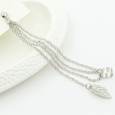 1 buc. Cercei cu ciucuri, perle, perle, lună, cu cerc, lanț de cercei Helix Piercing, cercei pentru femei, bijuterii pentru urechi