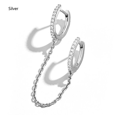 1 buc. Cercei cu ciucuri, perle, perle, lună, cu cerc, lanț de cercei Helix Piercing, cercei pentru femei, bijuterii pentru urechi