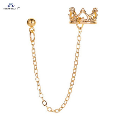 1 buc. Cercei cu ciucuri, perle, perle, lună, cu cerc, lanț de cercei Helix Piercing, cercei pentru femei, bijuterii pentru urechi