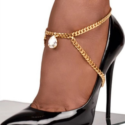Articole de mână, metal, picătură de apă, gleznă, tocuri înalte, accesorii pentru picioare, pentru femei, hip hop, titan, oțel, gleznă, lanț pentru picioare