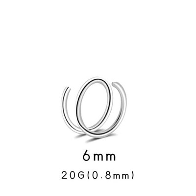Inele pentru nas G23 Piercing din titan pur Cerc cu balamale Cartilaj CZ ASTM F136 Bijuterii hipoalergenice din titan fără nichel pentru femei bărbați