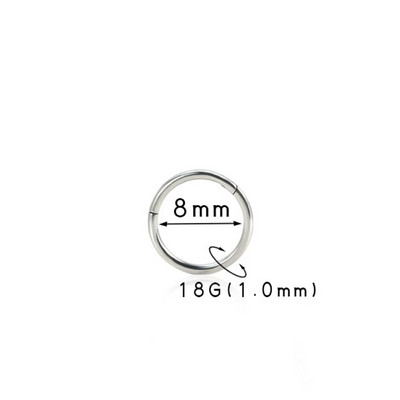 Inele pentru nas G23 Piercing din titan pur Cerc cu balamale Cartilaj CZ ASTM F136 Bijuterii hipoalergenice din titan fără nichel pentru femei bărbați