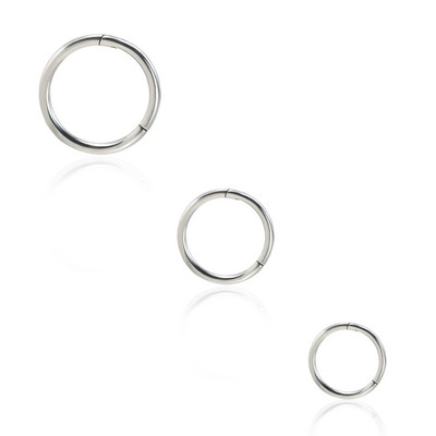Inele pentru nas G23 Piercing din titan pur Cerc cu balamale Cartilaj CZ ASTM F136 Bijuterii hipoalergenice din titan fără nichel pentru femei bărbați