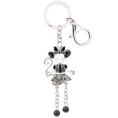 Bonsny Emajl Legura Miš Privjesak za ključeve Privjesci Prsten Torba Auto Privjesak Privjesci Novost Životinjski nakit Pokloni za žene Djevojke Veleprodaja