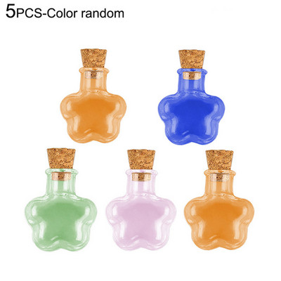 5 buc/lot Mini sticla PENTRU TINE lavandă Mini dop de plută transparentă Sticle de sticlă Dimensiunea sticlei mici pentru dorințe 25*30mm