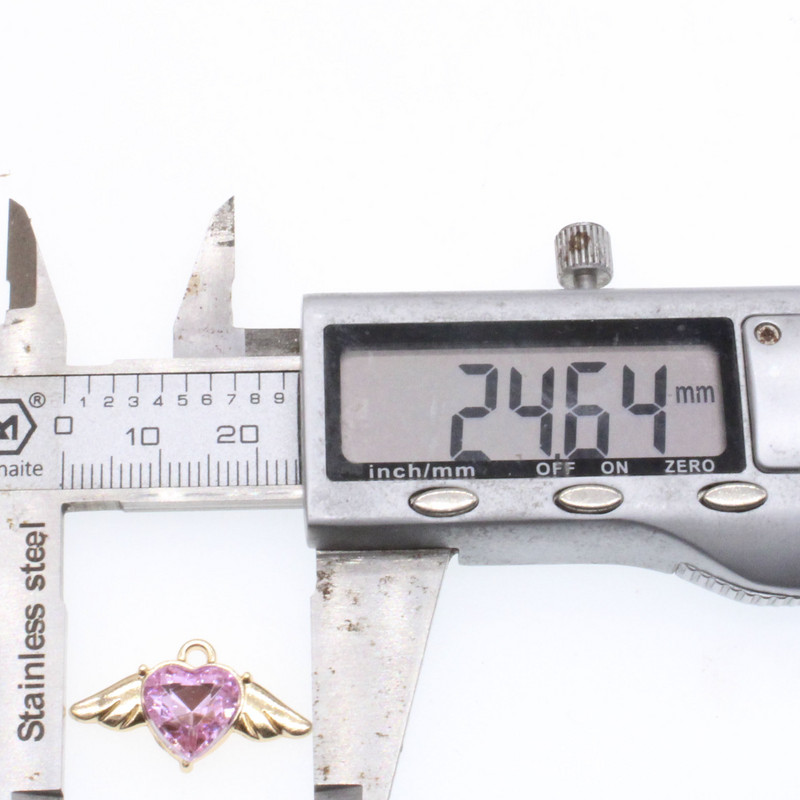 10 bucăți drăguț, romantic, colorat, aripi de înger, pandantiv cu inimă, pentru femei, accesorii pentru bijuterii, cercei, bricolaj, pentru fabricarea de bijuterii