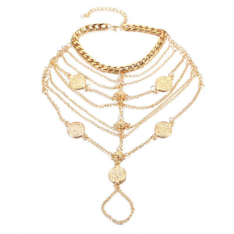 2021 Trend Personality Dodaci Novi bohemian punk retro stil Metalni lanac s kićankama Komplet gležnjača Besplatna dostava blagdanski dar