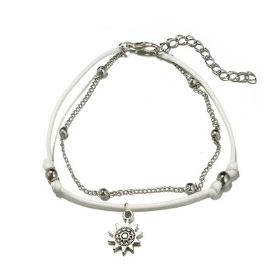 HI MAN dvisluoksniai maži apvalūs karoliukai saulės kulkšnies moteriai madingi drabužiai, fotografija, papuošalai, priedai