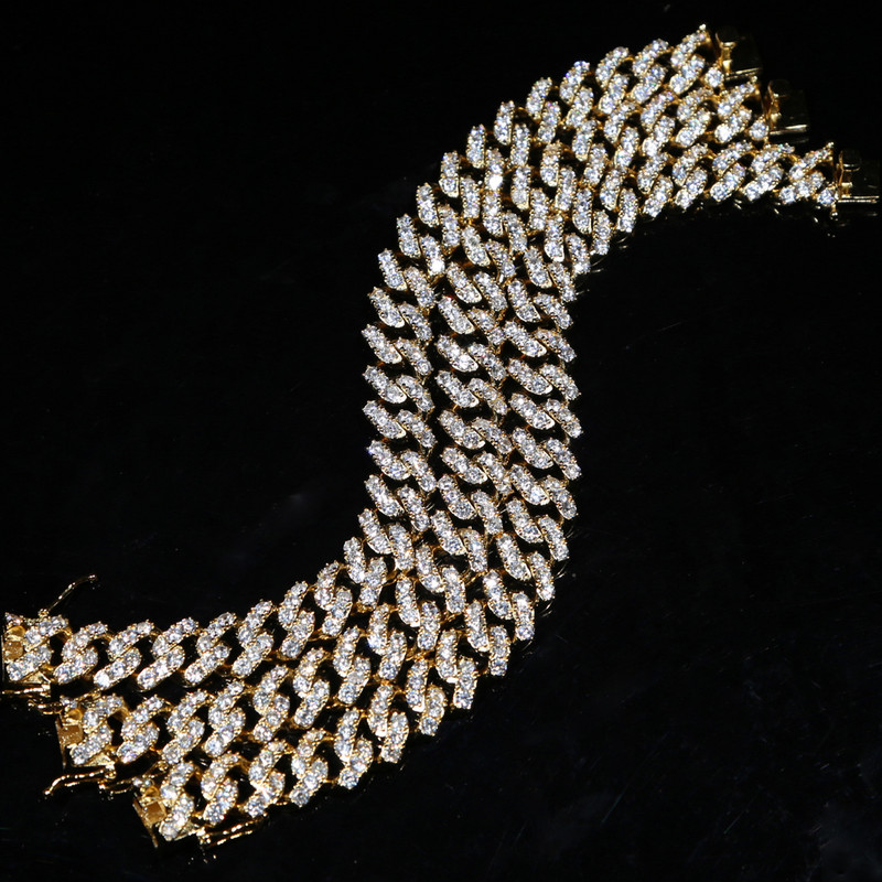 Bijuterii pentru picioare Hip Hop nou sosite Brățară de gleznă pentru femei de culoare aur galben cu lanț cu legături cubaneze Brățări de gleznă cu panglică desculț