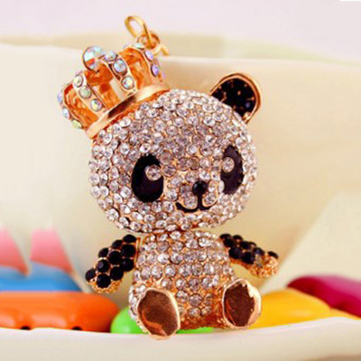 BRACE CODE Trend creative Cubic zirconia rășină panda breloc pentru bărbați și femei cuplu breloc breloc mașină outletb