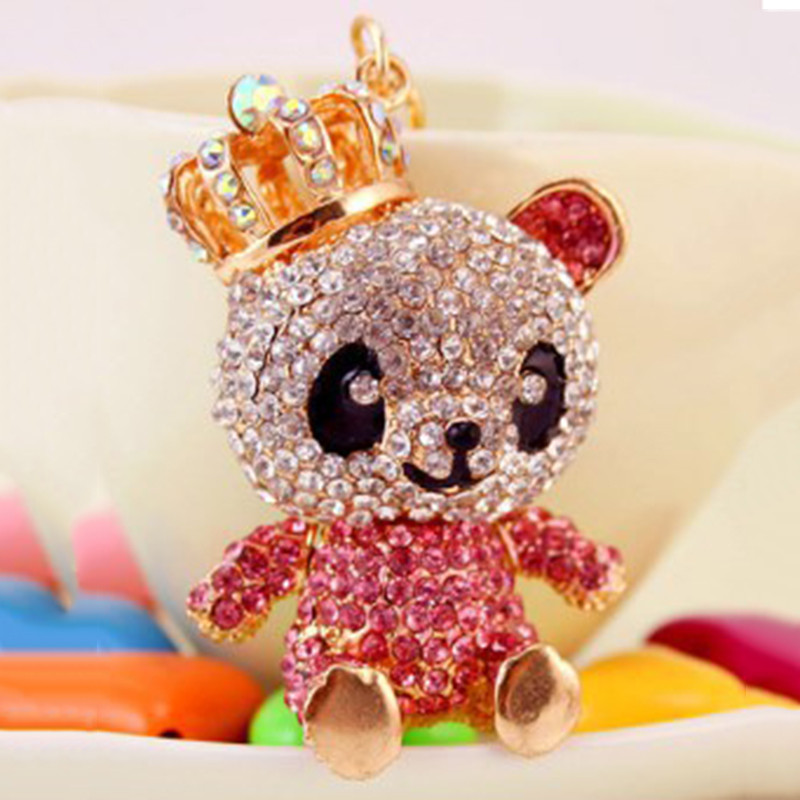 BRACE CODE Trend creative Cubic zirconia rășină panda breloc pentru bărbați și femei cuplu breloc breloc mașină outletb