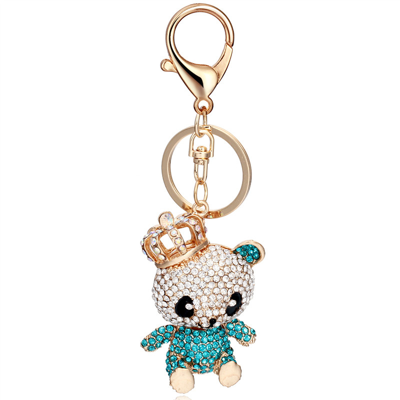 BRACE CODE Trend creative Cubic zirconia rășină panda breloc pentru bărbați și femei cuplu breloc breloc mașină outletb