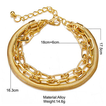 1Piece Punk Style Women Multilayer Glezen Gold Metal вериги Key Lock Charms Anklet Гривни Сандали за боси крака Бижута за крака