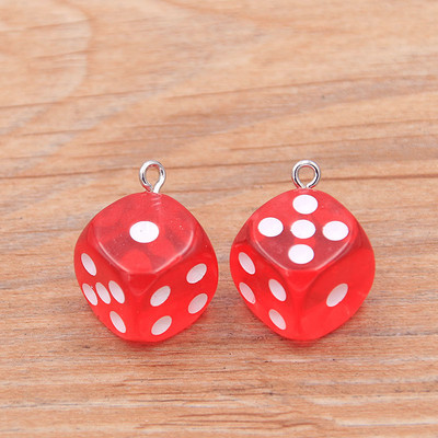 10 db 14X17MM 12 színű átlátszó kocka barkács fülbevaló medálok miniatűr figurák gyanta kézműves Cabochon bűbáj készítési kiegészítők