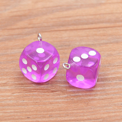 10 db 14X17MM 12 színű átlátszó kocka barkács fülbevaló medálok miniatűr figurák gyanta kézműves Cabochon bűbáj készítési kiegészítők