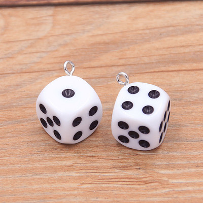 10 db 14X17MM 12 színű átlátszó kocka barkács fülbevaló medálok miniatűr figurák gyanta kézműves Cabochon bűbáj készítési kiegészítők