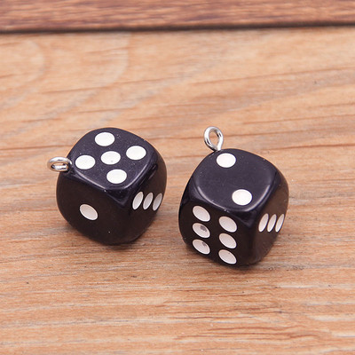 10 db 14X17MM 12 színű átlátszó kocka barkács fülbevaló medálok miniatűr figurák gyanta kézműves Cabochon bűbáj készítési kiegészítők