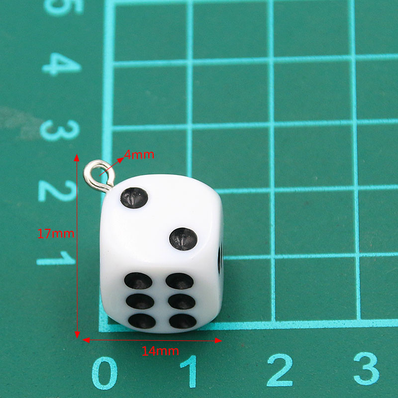 10 db 14X17MM 12 színű átlátszó kocka barkács fülbevaló medálok miniatűr figurák gyanta kézműves Cabochon bűbáj készítési kiegészítők