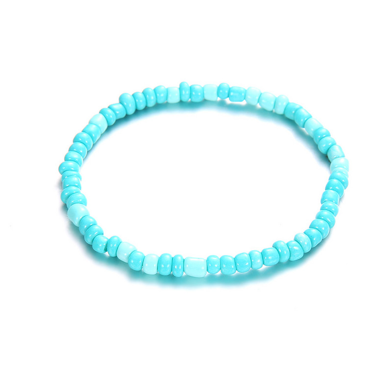 Modyle 5 bucăți/set set de glezne cu margele boeme pentru femei, vintage lucrate manual, brățară elastică de gleznă pe picior, plajă, bijuterii oceanului