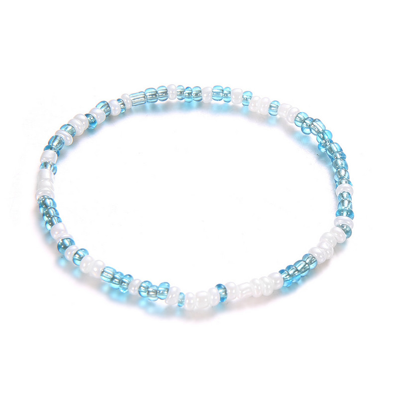 Modyle 5 bucăți/set set de glezne cu margele boeme pentru femei, vintage lucrate manual, brățară elastică de gleznă pe picior, plajă, bijuterii oceanului