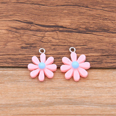 10 bucăți 17X20mm 9 floare de margarete colorate, cabușoane din rășină cu spate plat, album de însemnări, decorațiuni pentru artizanat, accesorii pentru acoperirea capului