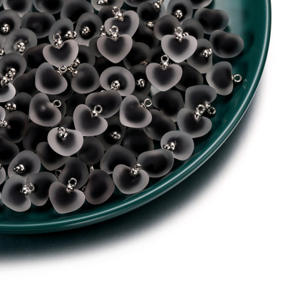 10 kom/lot Višebojni privjesci u obliku srca od smole za ručno izrađene narukvice, naušnice, ogrlice, privjeske, pribor za izradu nakita „uradi sam“