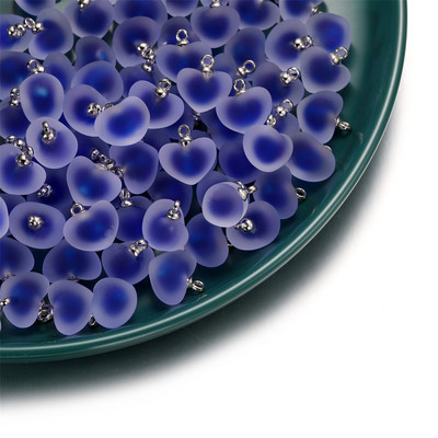 10 kom/lot Višebojni privjesci u obliku srca od smole za ručno izrađene narukvice, naušnice, ogrlice, privjeske, pribor za izradu nakita „uradi sam“