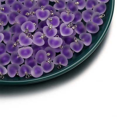 10 kom/lot Višebojni privjesci u obliku srca od smole za ručno izrađene narukvice, naušnice, ogrlice, privjeske, pribor za izradu nakita „uradi sam“