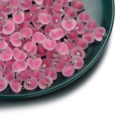 10 kom/lot Višebojni privjesci u obliku srca od smole za ručno izrađene narukvice, naušnice, ogrlice, privjeske, pribor za izradu nakita „uradi sam“